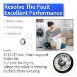 Replacement Drum Roller Kit for Whirlpool & Kenmore