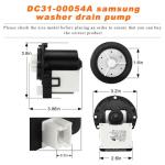 Blutoget Washer Drain Pump Motor for Samsung