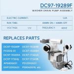 Samsung Washer Drain Pump Assembly DC97-19289F