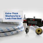 6ft Burst Proof Washing Machine Hose Set