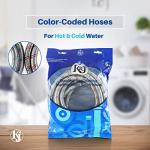 6ft Burst Proof Washing Machine Hose Set