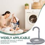 6ft Flexible Washer Drain Hose with Clamps