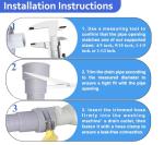 6.5ft Washing Machine Drain Hose Extension Kit