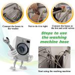 Stainless Steel Washer Hoses 4ft - 2 Pack