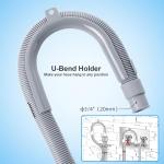 Elyfree 8ft Flexible Washer Drain Hose Kit