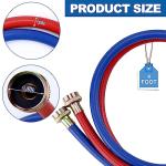 4FT Rubber Washer Hoses, Burst Proof 2-Pack