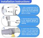 10ft Washing Machine Drain Hose Extension Kit