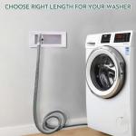 10FT Flexible Washing Machine Drain Hose with Clamps