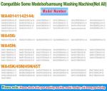 Samsung Washer Drain Pump Assembly Replacement Parts