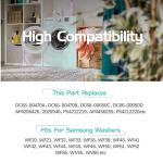 4 Pack Washer Shock Absorbers for Samsung Machines