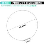 Samsung Washer Door Boot Spring Clamp Assembly, 2 Pack