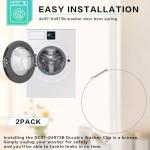 Samsung Washer Door Boot Spring Clamp Assembly, 2 Pack