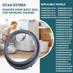 Samsung Washer Door Boot Seal and Clamp Set
