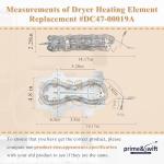 2 Pack DC47-00019A Samsung Dryer Heating Elements