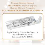 2 Pack DC47-00019A Samsung Dryer Heating Elements