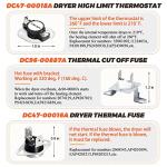 Beaquicy Dryer Heating Element Kit for Samsung