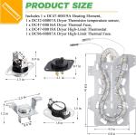 Samsung Dryer Heating Element DC47-00019A Replacement