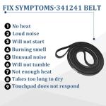 Whirlpool & Kenmore Dryer Drum Belt 341241