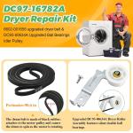Samsung Dryer Repair Kit: Belt, Rollers, Idler Bearing