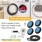 Samsung Dryer Repair Kit: Belt, Rollers, Idler Bearing