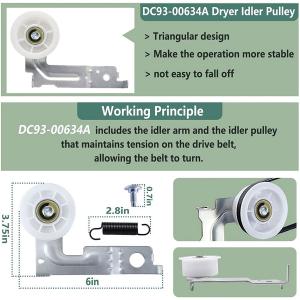 Samsung Dryer Repair Kit with Roller, Pulley, Belt