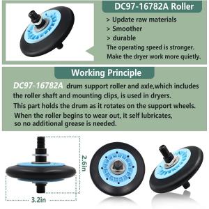 Samsung Dryer Repair Kit with Roller, Pulley, Belt