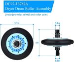 Samsung Dryer Drum Roller Replacement Kit - 4 Pack