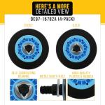 Samsung Dryer Drum Roller 4-Pack Replacement Parts