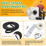 Samsung Dryer Repair Kit with Roller, Belt, Pulley