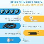 Dryer Repair Kit for Samsung - Roller & Belt