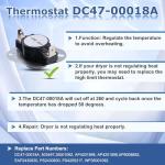 Samsung Dryer Thermal Fuse and Thermostat Kit