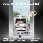 Samsung DC31-00055G Dryer Motor Replacement Parts