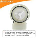 Washer Drain Pump Motor for Whirlpool Maytag