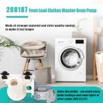 Front Load Washer Drain Pump Filter Assembly