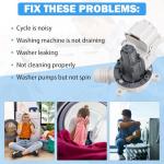 Washer Drain Pump for Whirlpool, Maytag, Kenmore