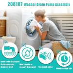 Front Load Washer Drain Pump Filter Assembly