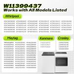 Whirlpool Maytag Kenmore Drain Pump Assembly W11399437