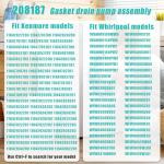 Front Load Washer Drain Pump Filter Assembly