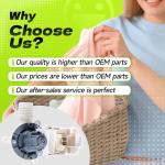 Whirlpool Maytag Kenmore Drain Pump Assembly W11399437