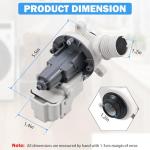 Washer Drain Pump for Whirlpool, Maytag, Kenmore