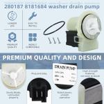 Washer Drain Pump Motor for Whirlpool and Kenmore