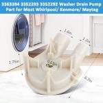 Washer Water Drain Pump for Whirlpool Kenmore