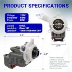 BlueStars Washer Drain Pump for Whirlpool & Kenmore