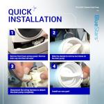 BlueStars Washer Drain Pump Assembly for Whirlpool