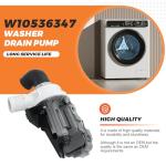 Washer Drain Pump for Whirlpool Kenmore Maytag