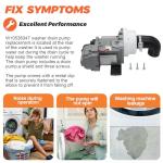 Washer Drain Pump for Whirlpool Kenmore Maytag