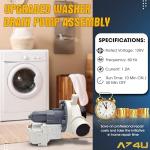 Washer Drain Pump W11399437 W11259498 Replacement