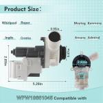 Washer Drain Pump Assembly for Whirlpool and More
