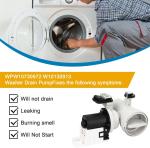 Whirlpool Washer Water Drain Pump WFW9450WW00