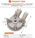Washer Drain Pump Replacement for Whirlpool Kenmore
